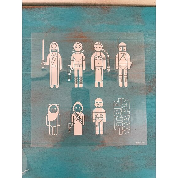 Star Wars Family Car Decals Set With Iconic Characters - Picture 4 of 8